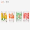 苏州博物馆 江南文化木刻年画玻璃杯四个装 家用早餐杯透明水杯 新年礼物