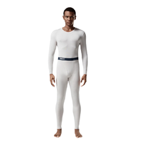 CrabSecret 螃蟹秘密 男士秋衣秋裤套装 CR21NY1028M 浅灰 M