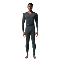 CrabSecret 螃蟹秘密 男士秋衣秋裤套装 CR21NY1028M 深灰 XXL