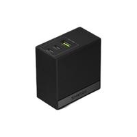 SHARGE 闪极 S90 氮化镓充电器 USB-A/双Type-C 90W 黑色