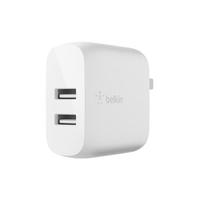 belkin 贝尔金 WCB002yzWH 手机充电器 双USB-A 24W 白色