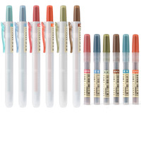 DS 点石文具 DS-805S 按动荧光笔 复古色系 6支装+荧光笔替芯 复古色系 6支装