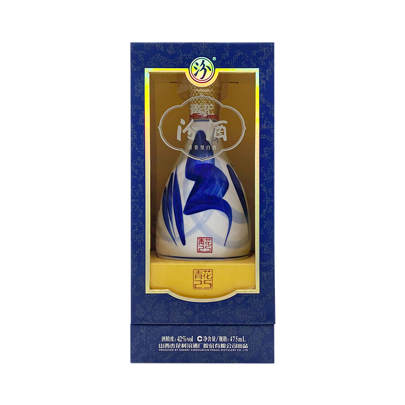 汾酒青花25 42%vol 清香型白酒475ml*6瓶整箱装【报价价格评测怎么样