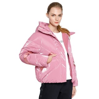 XTEP 特步 女子运动羽绒服 980428190533 粉红色 XL