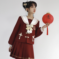 仲春二四JK 结缘虎 新年款上衣水手服