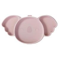 babycare BC2009044 儿童硅胶分格碗盘 维尔粉
