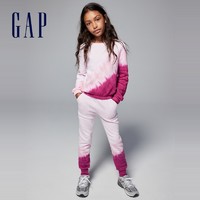 88VIP：Gap 盖璞 女童扎染抓绒套头衫卫衣