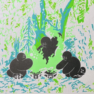 WE GALLERY 维格列艺术 冀皓天《森林火焰》29.7x21cm 2020 RISO印刷