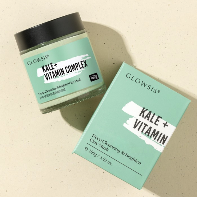 光言 GLOWSIS 羽衣甘蓝净颜亮肤清洁泥膜100g+入会送洁面40g+泥膜4g+发圈