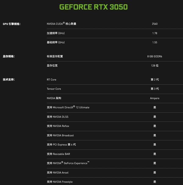 甜品级RTX 3050桌面显卡正式开卖，1080p平台新选择