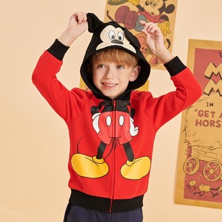 Disney 迪士尼 X03ZW933 男童卡通外套 红色 110/56cm