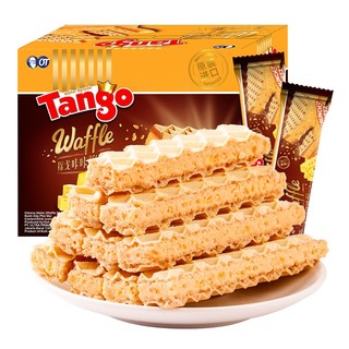 TANGO 天章 印尼进口 Tango咔咔脆威化 休闲零食小吃 奶酪味夹心饼干160g 早餐点心糕点
