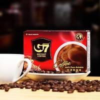 G7 COFFEE 越南进口中原G7美式黑咖啡100包速溶纯咖啡粉无糖精提神正品健身