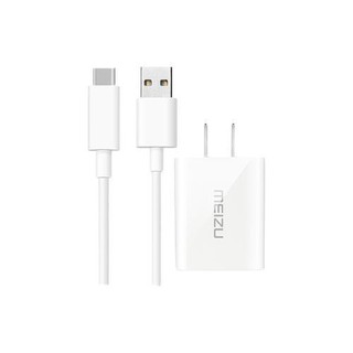 MEIZU 魅族 UP0830S 手机充电器 USB-A 24W+Type-C 数据线 白色