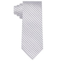 Calvin Klein Men's Frosted Lux Slim Stripe Tie
