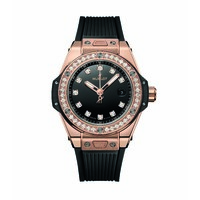 HUBLOT 宇舶 BIG BANG系列 一键式王金镶钻 33毫米自动上链腕表 485.OX.1280.RX.1204