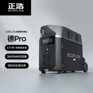 正浩 EcoFlow正浩 3600W 德Pro快充户外应急移动电源车载家庭储能房车备用电池