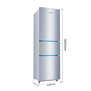 MAZUBA 松桥 BCD-197MLPM 直冷三门冰箱 197L 闪白银