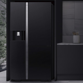 HITACHI 日立 R-SBS3100NC 风冷T型对开门冰箱 569L 水晶黑色
