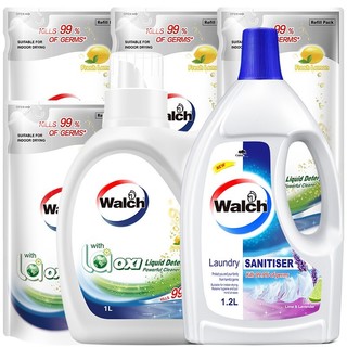 Walch 威露士 洗衣液套装 1.2L+1L+500ml*4袋