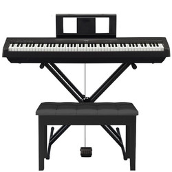 YAMAHA 雅马哈 P-45 电钢琴 88键 黑色 X型支架+琴凳配件