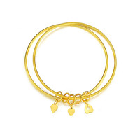 CHJ JEWELLERY 潮宏基 CD0001243700 浓情蜜意足金手镯 13.4g