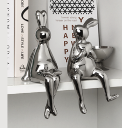 BHM 贝汉美 创意兔子酒柜装饰品摆件