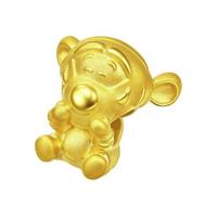 CHOW TAI FOOK 周大福 迪士尼经典系列 EOR450 跳跳虎足金转运珠 1.12g 配皮绳