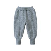 cicibear 齐齐熊 QQ8155 儿童加绒毛线裤 银花灰 110cm