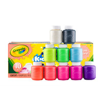 Crayola 绘儿乐 54-2390 可水洗颜料 荧光色 10色