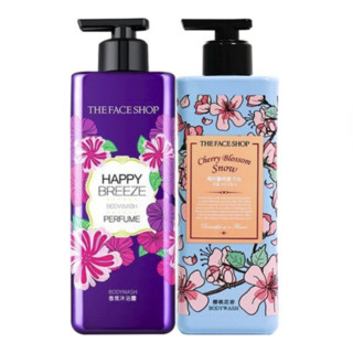 THE FACE SHOP 菲诗小铺 沐浴露套装 (浪漫邂逅香氛500ml+和风樱雪香水500ml)