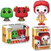 Funko Pop  Ronald Glitter Figure McDonalds Diamond * Pop 公仔,附赠广告图标人物煎炸儿童红* 2 件