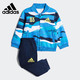 adidas 阿迪达斯 Adidas/阿迪达斯正品 2021新款婴幼童时尚休闲运动套装 DW5912