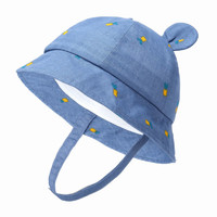 巴拉巴拉 婴儿帽子春季新生幼儿男女宝宝渔夫帽可爱遮阳帽棉盆帽萌