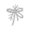 HEFANG Jewelry 何方珠宝 Snowflake晓雪雪花系列 HFJ1233609400 丝带初雪925银胸针