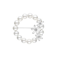 HEFANG Jewelry 何方珠宝 SNOWFLAKE雪花系列 HFF063100 雪花925银胸针