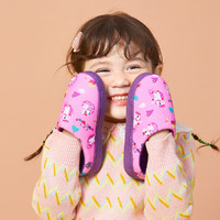 柠檬宝宝 男女童舒适可爱居家鞋子2021新款冬季软底防滑