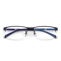 JingPro 镜邦 919 黑色金属合金眼镜框+1.60折射率 防蓝光镜片 变色定制片