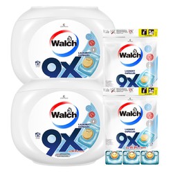 Walch 威露士 9X除菌洗衣消毒液2合1浓缩洗衣球104粒套装留香