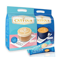 catfour 蓝山 三合一速溶咖啡饮品组合装 2口味 600g*2袋（蓝山咖啡+卡布奇诺）