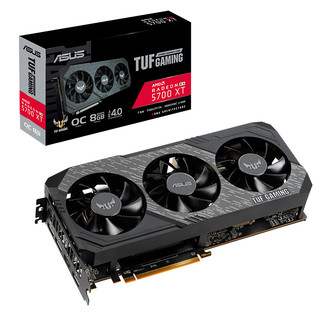 ASUS 华硕 TUF3 RX 5700 XT O8G GAMING 显卡 8GB 黑色