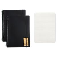 M&G 晨光 简系列 PP线圈本 方格款 B5 黑色 2本装