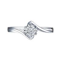 Darry Ring BELIEVE系列 WJ0052 女士初雪之吻18K白金钻石戒指