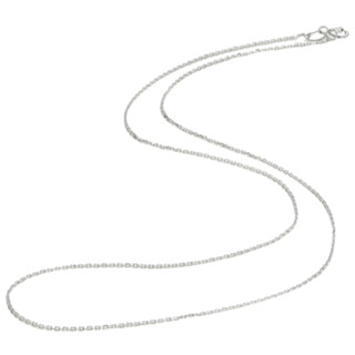 CHJ JEWELLERY 潮宏基 XXK30000052 十字18K白金项链 45cm 1.4g