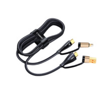 TORRAS 图拉斯 USB-A/Type-C转Lightning/Type-C 20W 数据线 编织锌合金 2m 黑色