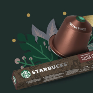 STARBUCKS 星巴克 Nespresso Original 胶囊系列 Italian Style Roast 意式烘焙 10颗