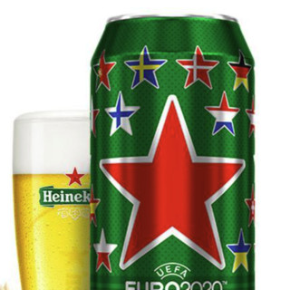Heineken 喜力 经典啤酒 500ml*6听 欧洲杯定制版