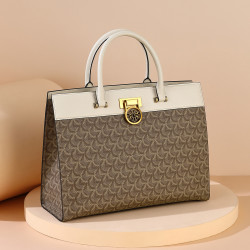 goldlion金利来女包手提包时尚印花镂空锁扣单肩包女士斜挎包