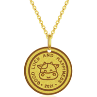 CHJ JEWELLERY 潮宏基 XPG30015783 生肖牛足金吊坠 1.85g