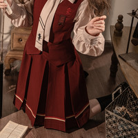 Kyouko 梗豆 JK制服 哈利波特联名款 格兰芬多箱褶短裙 022595